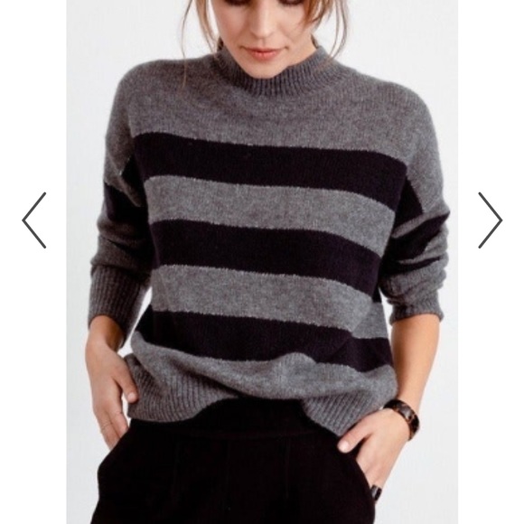 Rails / Ellise charcoal stripe sweater - Picture 2 of 12
